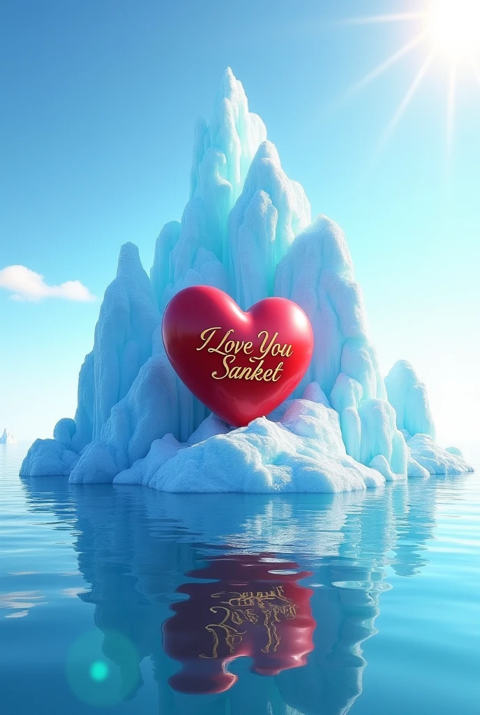 PLEASE ILLUSTRATE TO ME A HEART FLOATING IN THE MIDDLE OF AN ANTARCTIC OCEAN, THE HEART IS COLD, E COM VESTIGIOS DE GELO AO REDOR DELE, Cold heart, ICED HEART