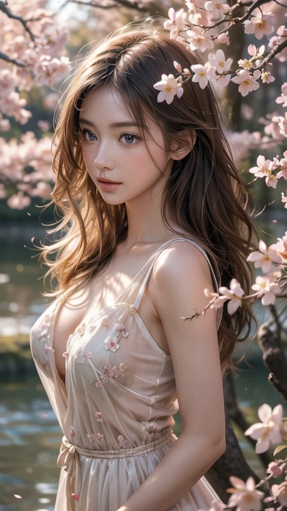 hair bobbles, wince, longeyelashes, solid circle eyes, light smile, ear blush, fang, Surrealism, drop shadow, anaglyph, stereogram, tachi-e, pov, atmospheric perspective, 8k, super detail, ccurate, best quality, (masterpiece:1.4), (8k, photorealistic, RAW photo, best quality: 1.4), japanese, 1girl, beautiful face, (realistic face:1.4), (caramel hair, long hair:1.3), beautiful hairstyle, beautiful detailed eyes, (best ratio eyes:1.5), attractive, ultra high res, ultra realistic, highly detailed, best ratio, (detailed face:1.4), looking at viewer, red lipsticks, purple eyes, (the best ratio of the number of fingers:1.5), ((high proportional realistic breasts, realistic medium breasts):1.4), slender body, (full body visible:1.5), portrait, photography, detailed skin, realistic, photo-realistic, highly detailed, full length frame, High detail RAW color art, lingerie, (best ratio of body anatomy:1.2),