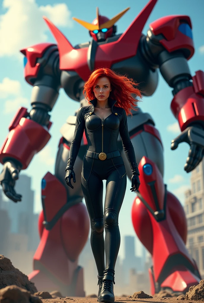Black Widow,drawing UFO Robot Grendizer style