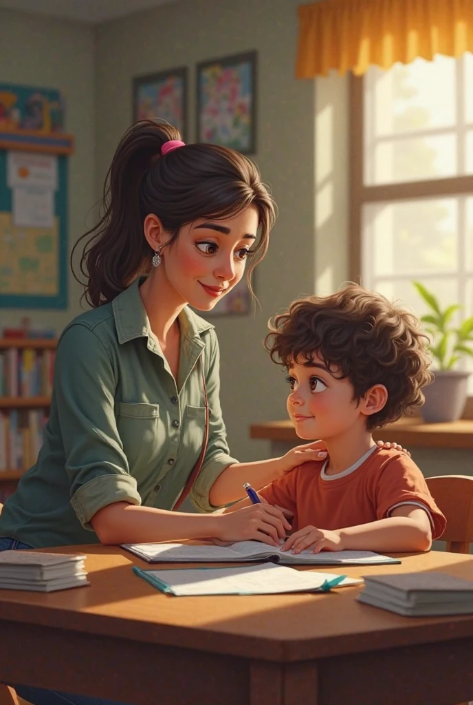 Teacher of ren with Autism Spectrum Disorder - SeaArt AI