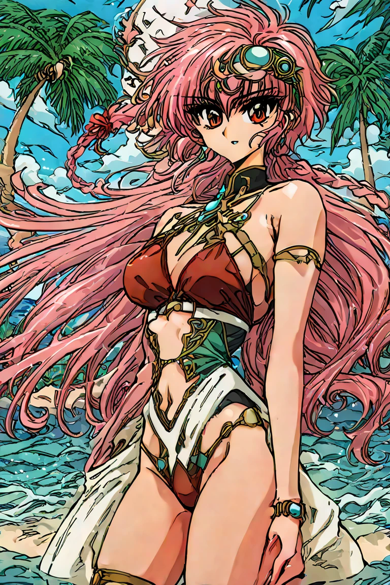 (masterpiece, best quality:1.2), 1girl, solo, full body image, pink hair