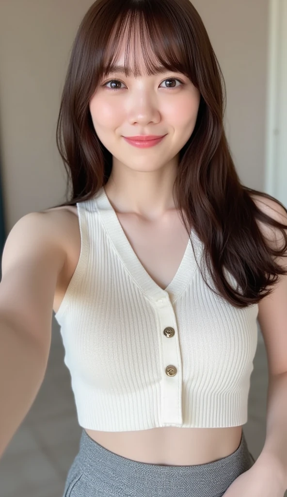 ((Best Quality, 8k, Masterpiece:1.3), Angie Marcheria), Focus:1.2, Perfect Body Beauty:1.4, Buttocks:1.2, ((Delicate Hair)), (transparent tank top:1.1), (kitchen), Highly detailed face and skin texture, Detailed eyes, Double eyelids, whitening skin, Big breasts, smile, wearing necklaces, perfect , seducing face, cooking, sweating, selife, 1 girl, messy hair, sexy, night, tired