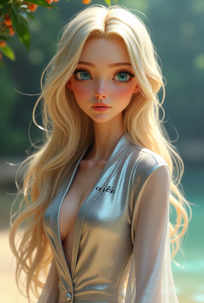 Girl standing on the beach, quality, photographic photography, realism