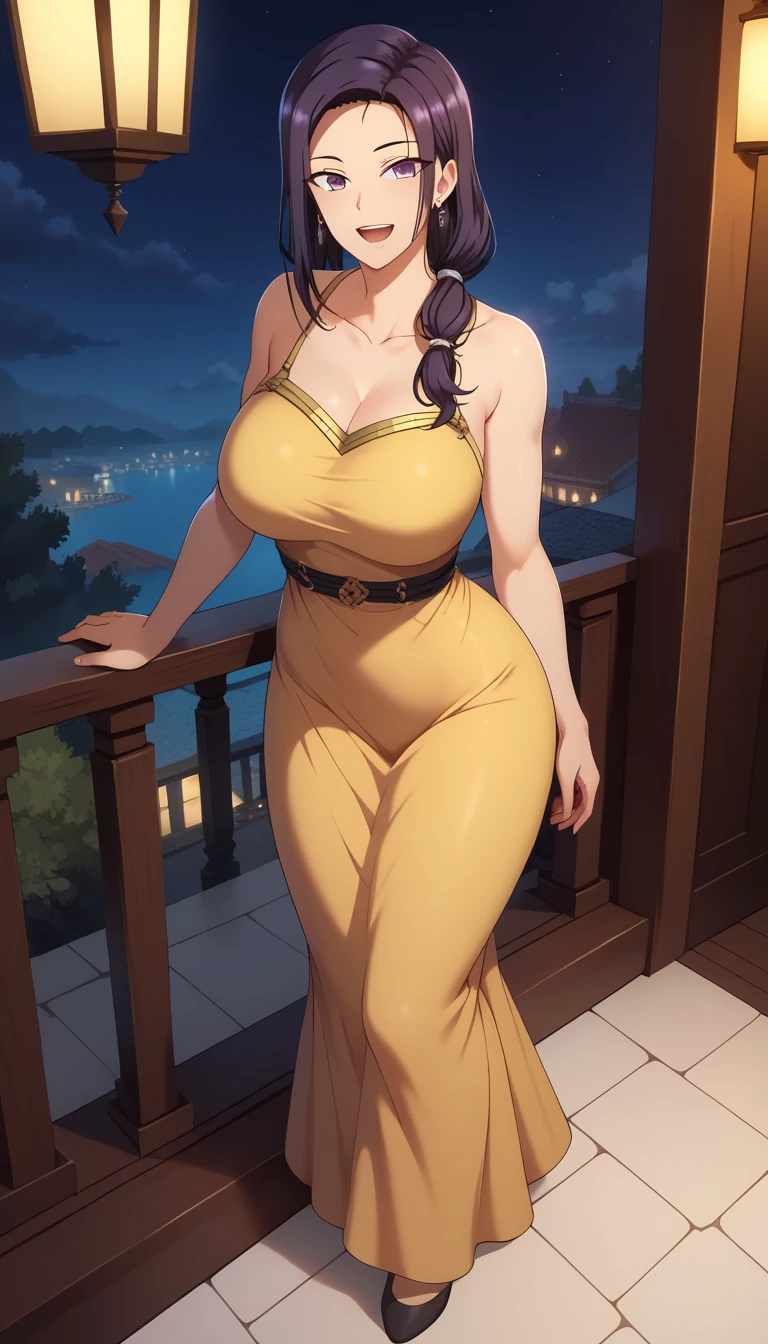 mia khalifa sexy, big tits, in golden dress with sexy neckline , room , skinny dress, smile