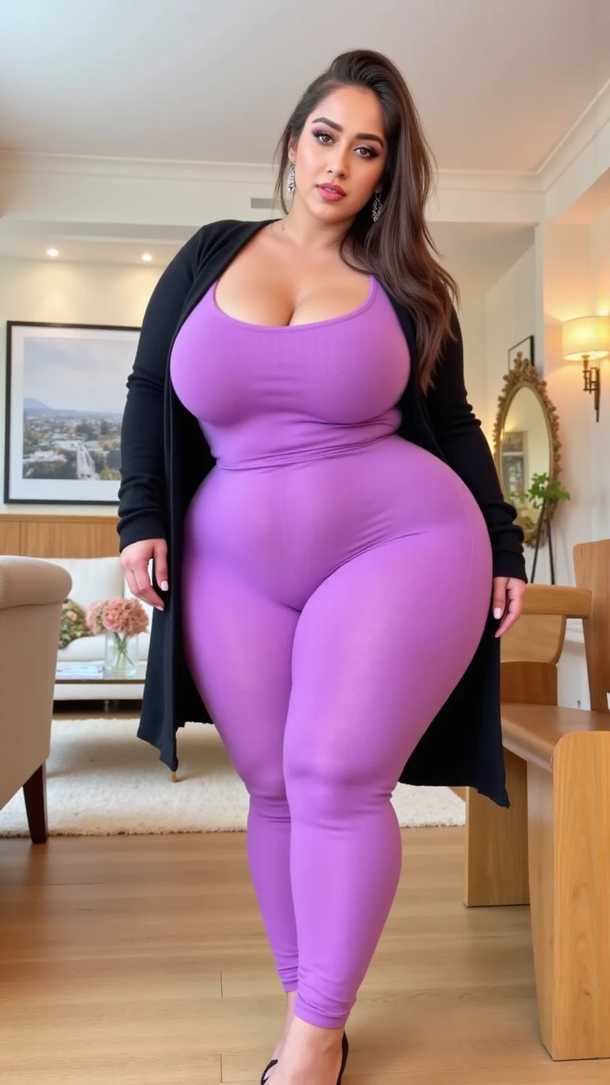 ((best quality)), ((masterpiece)), (detailed), perfect face, araffeTight skirtsShort , thicc, wavy short hair, she has a jiggly fat round belly, bbwchan, wearing tight simple clothes, skinny waist and thick hips, widest hips, her belly is fat and round, soft curvy shape, hyperrealistic full figure, wearing a cute top, wide hips, Blue swimsuit,On the beach by the seaBlue