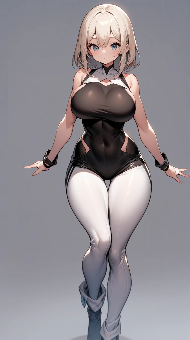 masterpiece, Best Quality, Posing, helenparr, domino face mask, face mask, mono, elbow gloves, thighs, thigh high boots, Moles, black bra, black thong, big breasts, hip, big butt