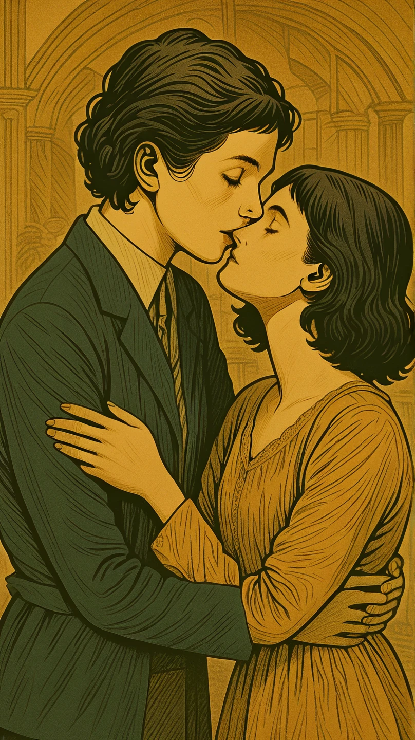 a son and his beautiful and slender mother slow dancing closely with the son's hand on his mother's ass and passionately kissing on mouth
