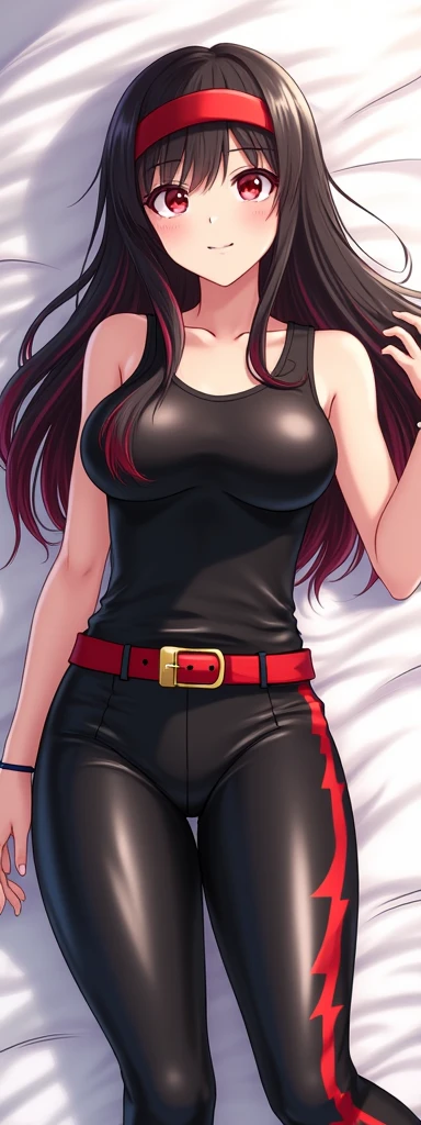 (tmasterpiece),(best qualtiy),(highly detailed),(illustratio),(超高分辨率)one-girl,独奏,Off-the-shoulder attire,musculature,perspire,Bad girl,(Off-the-shoulder attire),Short black hair,track suit,Athletic trousers,Mature woman,Large breasts,scowling,Top-down view,Fighting posture