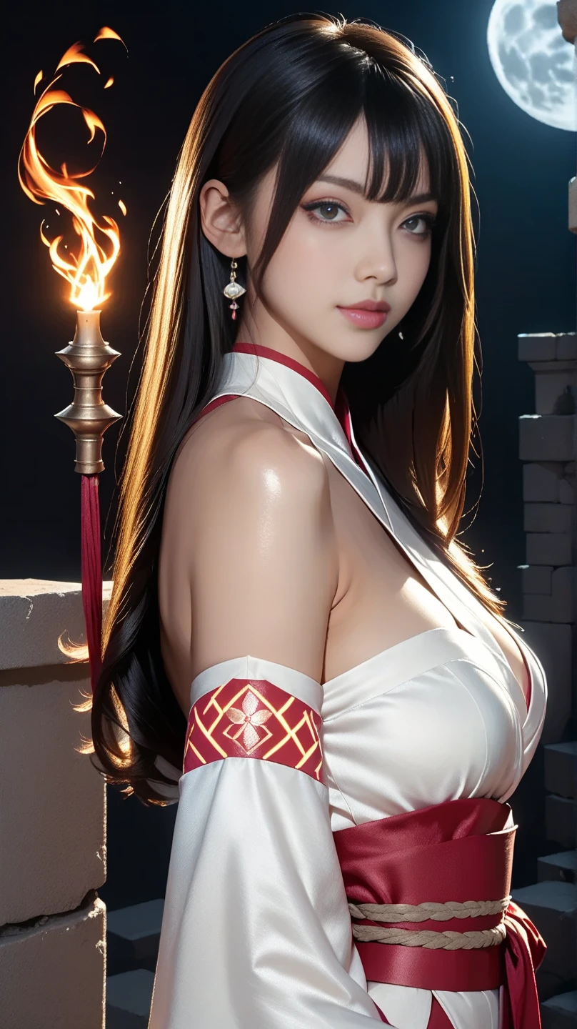 a closeup of a woman with a sword and a white dress, a character portrait of Yang J., trend on CGSociety, Fantasy Art, Beautiful character painting, guweiz style artwork, guweiz, Hanfu blanco, flowing white robes, full body wuxia, Exquisite and epic character art., awesome character art, beautiful murderous woman  