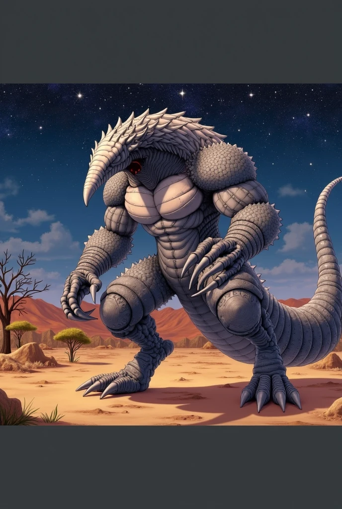 Scorpio of the 12 constellations. The aggressive scorpion is topless, hairy, delicate, muscular, and majestic. (Golden eyes sparkle)The background is an endless desert, Wild and domineering , Huge muscles, Abdominal muscle rip scorpion
