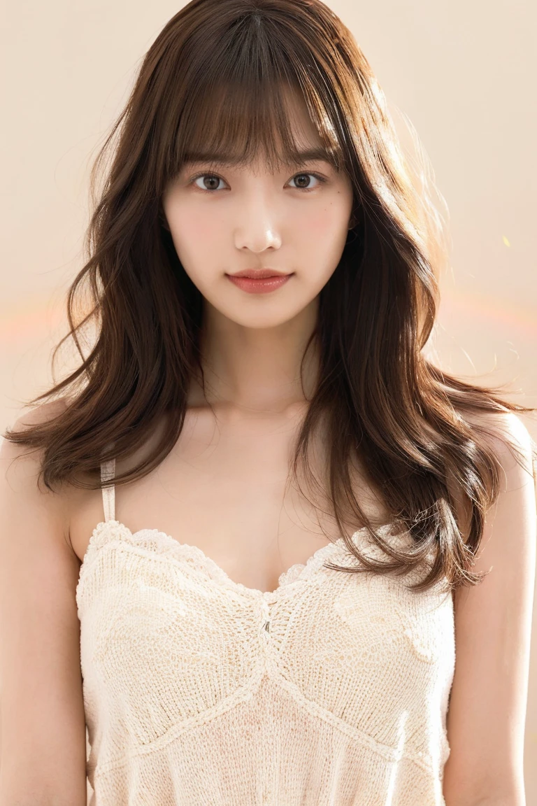 Dark brown hair、Light brown eyes、Japanese actress、 Lady、I am about 40 years old.....、(Intricate details:1.2)、(Which is the top?????:1.4)、 (Ultra-high resolution:1.2)、Ultra-high resolution、(Fine-tune)、(Detailed facial features)、Hmph、8k resolution、D cup size breasts、Long Hair、Updostyle, Updo、Hair Bun、1 girl, Deep sorrowの表情, (Very detailed美しい顔), (camisole:1.5), (Exposing shoulders:1.3), (Highest quality:1.4), (Very detailed)、Beautiful fair skin with transparency,  Are sleeping、Sleeping on the floor、Top View、 Spread your legs wide, Open your mouth a little、Her legs are visible through the dress、Deep sorrow、Pose of Weakness、Obscene pose、White floor、White wall、The morning sun shines in、Sleeping on your side、Put a blanket over your body、