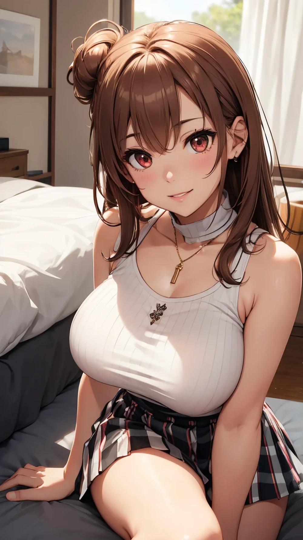 (masutepiece, Best Quality: 1.3), (max resolution: 1.2), (Ultra HDTV: 1.2), cinematric light, 8K resolution, Detailed eyes and skin, detailed facial features, Perfect limbs、Perfect fingers、Anatomically accurate body, Fingers in natural shape, Realistic texture, (Sharp Focus: 1.2), (The focus is on the upper body:1.2), Perfect Style, (Beautiful face, kawaii eyes, Clear eyes、realisticeyes), acurate, Anatomically correct, Highly detailed face and skin texture, Detailed eyes, Double eyelids, Thin eyebrows, Glitter Eyeliner: 1 Natural cheeks, Glossy skin, Fair skin: 1.2, (Glossy lips: 1.4), (Shy look: 1.2), (#Slim waist), Full body like, (red blush, embarrassed from:1.1), (shiny lips: 1.1), (large full breasts, cleavage of the breast:1.5), red blush、embarrassed from, Dressing, Neat and clean woman, ((20yr old)), person flowing diagonally, Brown hair, Curly hair、Lustrous hair)、(Gym clothes with red trim, dark blue shorts), schools, running, perspiring,