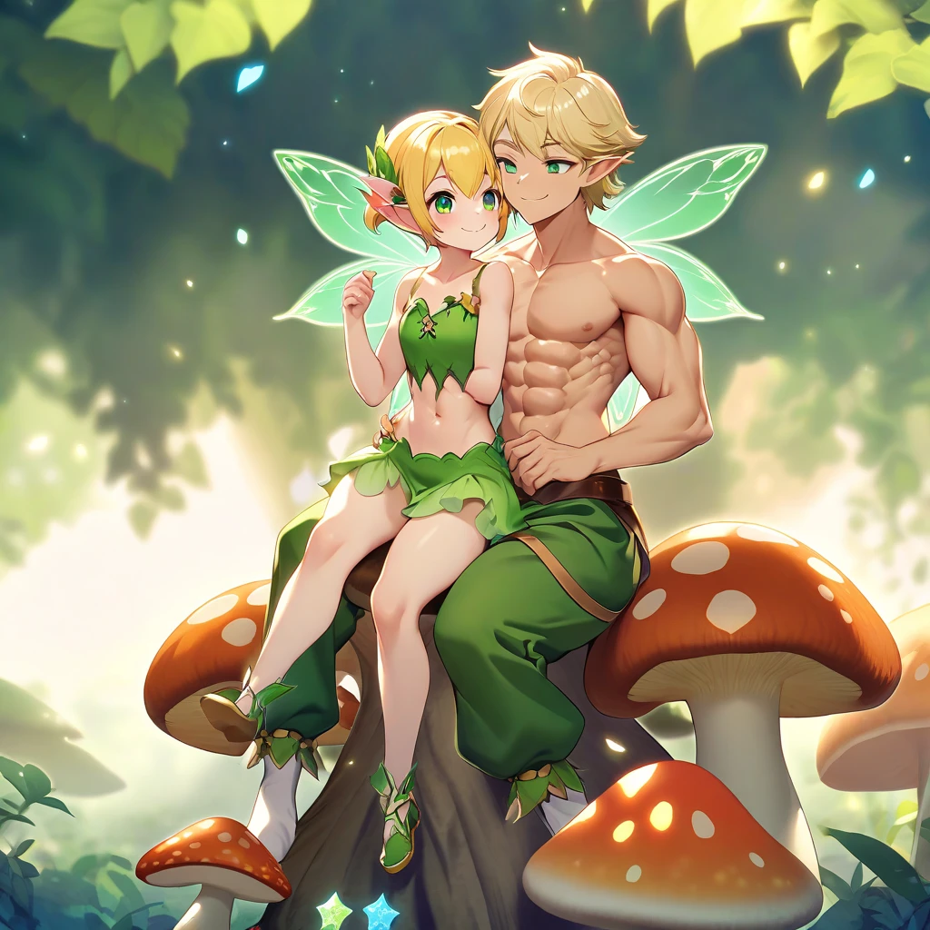 (((Group of 5 male pixies - A young male lewd innocent with soft slender body with very long loose super thick braided silver hair male pixie with huge sagging manly breasts and colorful wings is wearing colorful mini glittery colorful pixie tight dress is being deeply and hardcore clapped by other flying male pixies - one has loose green hair and is wearing mini green dress, another has brown hair and is wearing yellow mini dress, and the last one is elegant and is wearing mini pink glittery dress, they have beautiful magical wings))), (beautiful colorful flowers everywhere), (the setting is a beautiful pixie magical village in a woods nearby lake with fireflies around), ((he has long hair)),(yaoi), (yaoi hentai), orgasm, penis line, NSFW, sexy pose, ((inspired by hentai otome game where you interact with the character and they become more horny)), ((group of 5 colorful pixies inspired by FFXIV pixies each different colour with long hair gay group sex)), ((male pixies sitting all over the place with their cocks out)), ((they are wearing mini erotic colorful pixie dresses)), (well drawn face), ((long erect nipples milking)), ((magical gangbang creampie cum)), (((artstyle inspired by Elana champion of lust))),