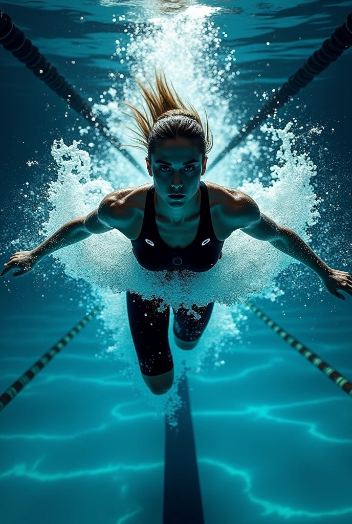 Image of a creative swimming logo