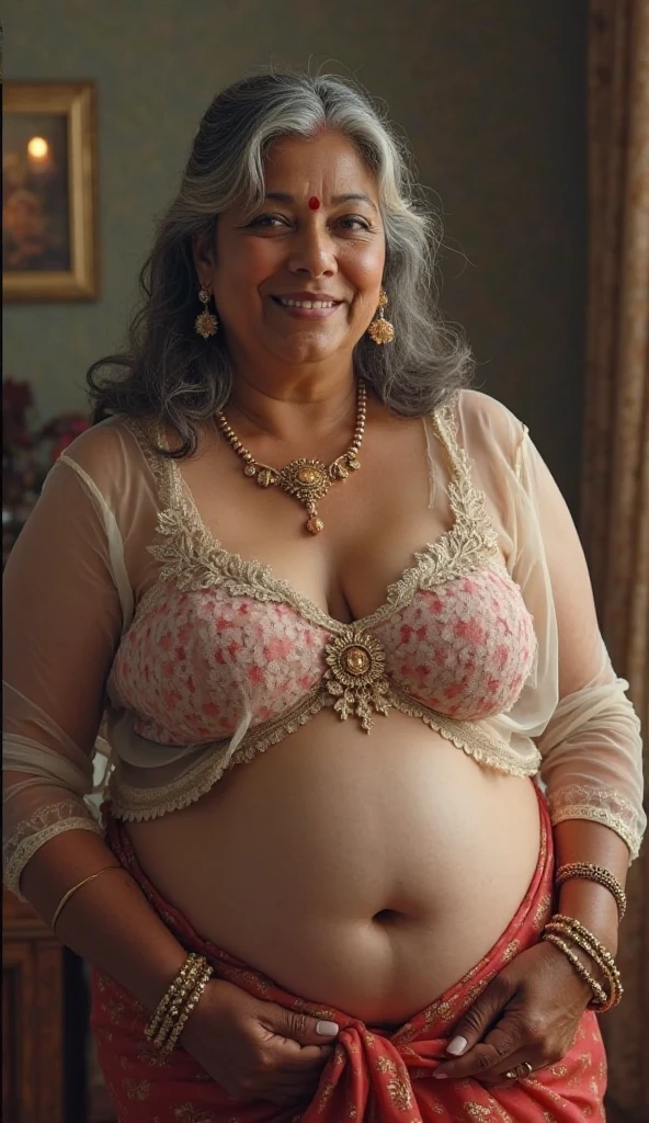 Beautiful, cute baby Face, 24 Years old indian Girl, blue eyes, Red lipstick, sensual Lipstick, Sensational Make up artist, Georgeus, chignon black hair, hair ornaments, ((adorable:1.2)), ((masterpiece:1.1)), ((bokeh:1.2)), instagram photo, closeup face photo of 40 y.o Chloe in kebaya, Red Lipstick, sensual Lipstick, Sensational Make Up, cleavage, pale skin, (smile:0.4), hard shadows, Red G-STRING, bright lighting