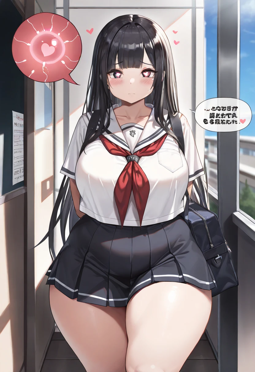 high school girl, Urinating、Hold your groin、Wear a uniform, Is peeing, To pee, Urine stains, Pee flow, Dirty Skirt, Pee puddle, blush, Open your mouth, Angry expression, Mad, rage, Outdoor, Peeing near the back door of the school, 不用意にTo pee