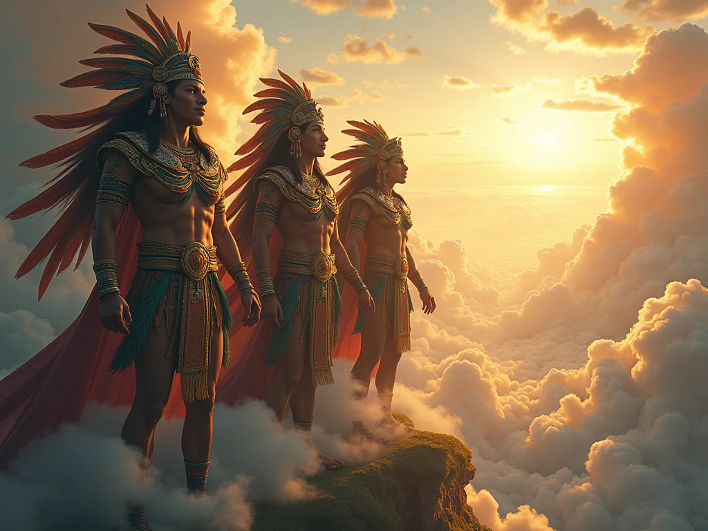 Aztecaz revealing themselves to the Anunnaki