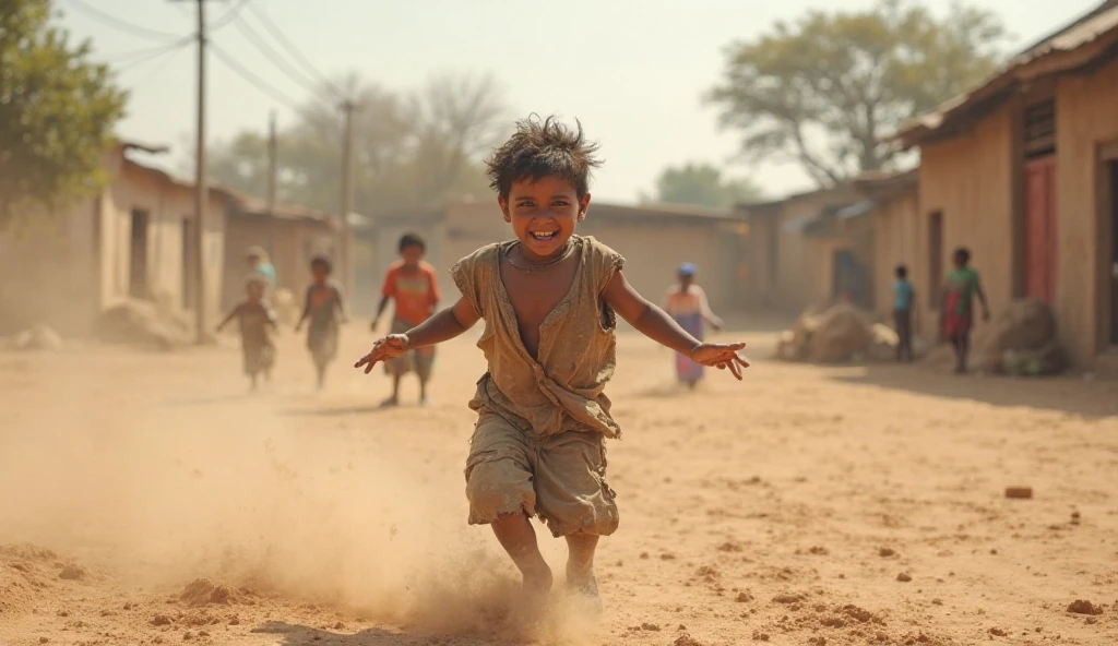 Afghan poor child with hop