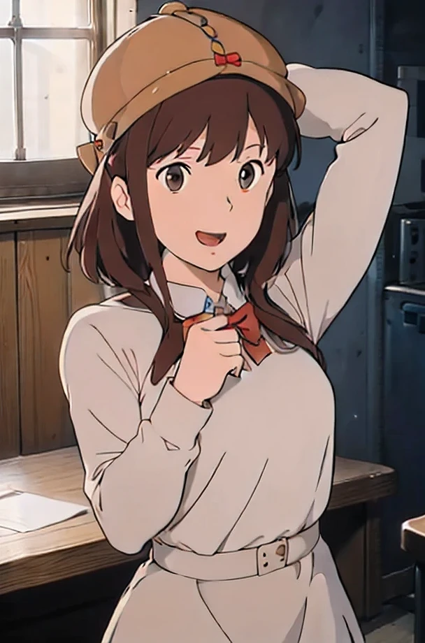 Anime image of a man wearing a wine drinking hat and bow tie, happy!!!, hyper details!!, realistic!!, (software) Watch Safe Workplace, details!!, 8k!!, hq very details, realistic schoolgirl, Zero-chan, HD Screenshots,