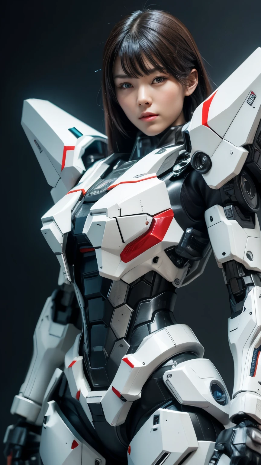 Textured skin, Super Detail, high details, High quality, Best Quality, hight resolution, 1080p, hard disk, Beautiful,(cyborgs),(Missiles from the chest),(Machine gun from both hands),beautiful cyborg woman,Mecha Cyborg Girl,Battle Mode,Girl with a Mecha Body,She wears a battle cyborg mech with a weapon,Fulll body Shot
