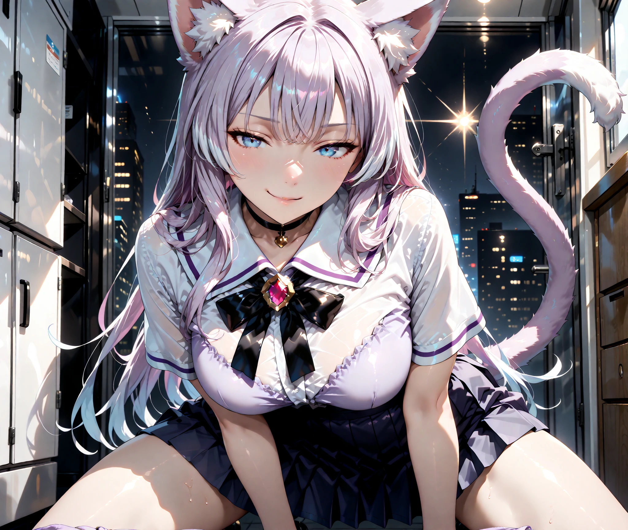 cat girl, furry, soft paws, kitten's paws in stockings, girl with cat ears and tail, semen on paws, semen on the face, drool, stockings on paws, cat paws in stockings, stockings, vibrant colors, soft lighting, cum on paws, paws in stocking, best quality,ultra-detailed,realistic,photorealistic:1.37,(HDR,UHD),paw fetish,furry fetish,close-up,soft fur texture,detailed paw pads,furry foot tease,feathers,velvet,soft lighting,furry art,animalistic,detailed toe beans,colorful background,high contrast,bright colors,immersive,playful perspective,fluffy fur,delicate details,whiskers,curiosity,cute,paw tickling,paw play,pleasure,gentle touch,visual stimulation,mesmerizing,relaxing,erotic,subtle movements,temptation,sensuality,feline charm,mysterious allure,hypnotizing,feeling the fuzz, by fumiko, by hyattlen, by claweddrip, paws, paw pads, only 4 toes, paw claws, cute toes (8k, RAW photo, best quality, masterpiece:1.3),(realistic,photo-realistic:1.37),(night),(looking at viewer:1.331),(white hair),posing,Tokyo street,nightcityscape, cyberpunk city,soft light,1girl,extremely beautiful face,bust,put down hands,Random hairstyle,Random expression,big eyes, ,lower abdomen,(short-sleeved JK_shirt),JK_style,(dark blue JK_skirt) ,(bow JK_tie),mix4(detailed skin), (Cinematic lighting), commission for high res, Furry art, pov furry art, Sakimichan is beautiful, Masterpiece, Best Quality, Detailed image, Bright colors, Detailed Face, perfect lighting, Perfect shadows, Perfect eyes, focus on girl, flawless face, gorgeous body, seductive