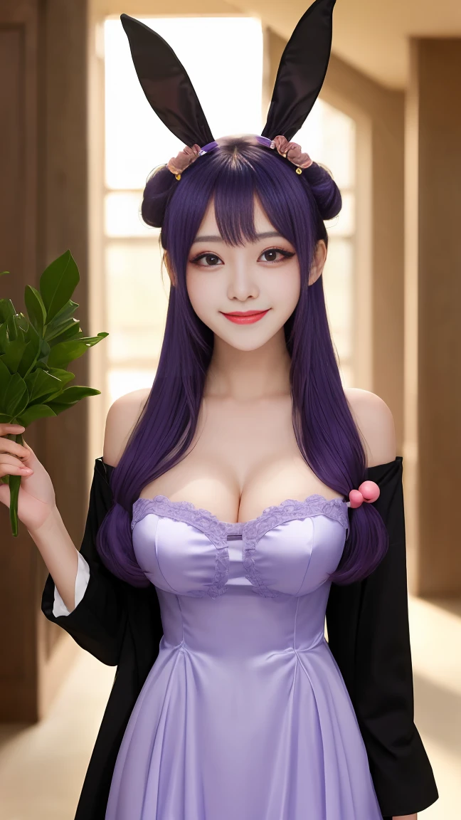 huge breasts, upper body, masterpiece,8k, best quality, good hands, wide hips,good eyes, 1girl, solo, high detail hair, maximum detail, intricate detail, extremely clear,ray tracing, nsfw,rtx,white wedding dress ,smile, shy, blush, strapless, embaressed,yamanobe tomo purple hair red eyes medium hair huge breasts, mature female,wholesome,on d850 film stock photograph 4 kodak portra 400 camera f1.6 lens rich colors hyper realistic lifelike texture dramatic lighting unrealengine trending on artstation cinestill 800 tungsten, smile, church, holding bouquet of flowers