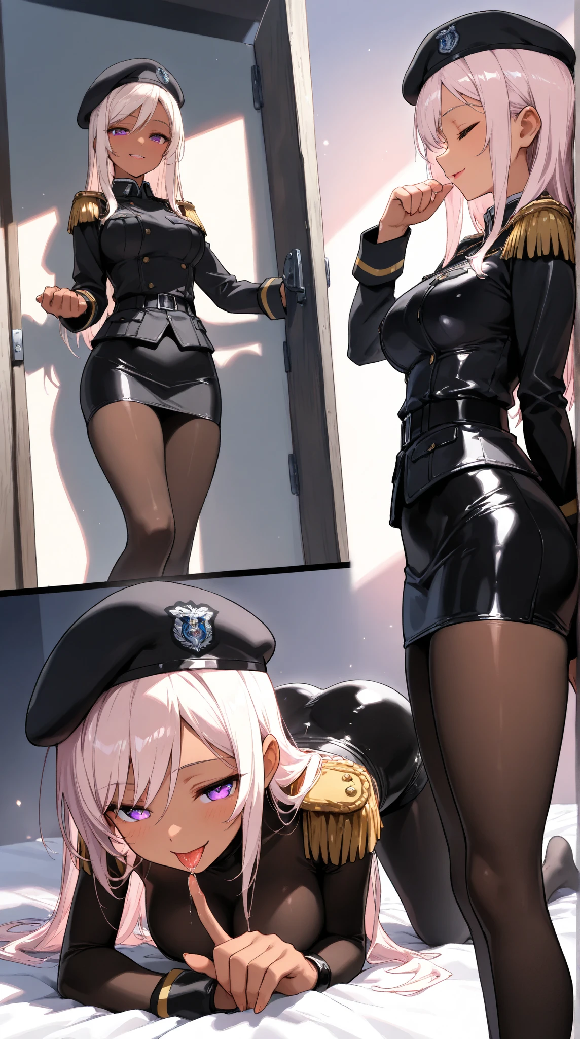 1girl, katori, military uniform, skirt suit, grey dress shirt, necktie, white blazer, suit jacket, bodycon miniskirt, pencil skirt, epaulettes, shirt cuffs, tights, pantyhose, glasses, nsfw, (((gangbang))), cum, cum in pussy, cum in ass, ((bukkake:1.4)), ((facial:1.4)), ((excessive cum)), cum on face, cum on hair, cum on clothes, cum on body, cum on breasts, penis