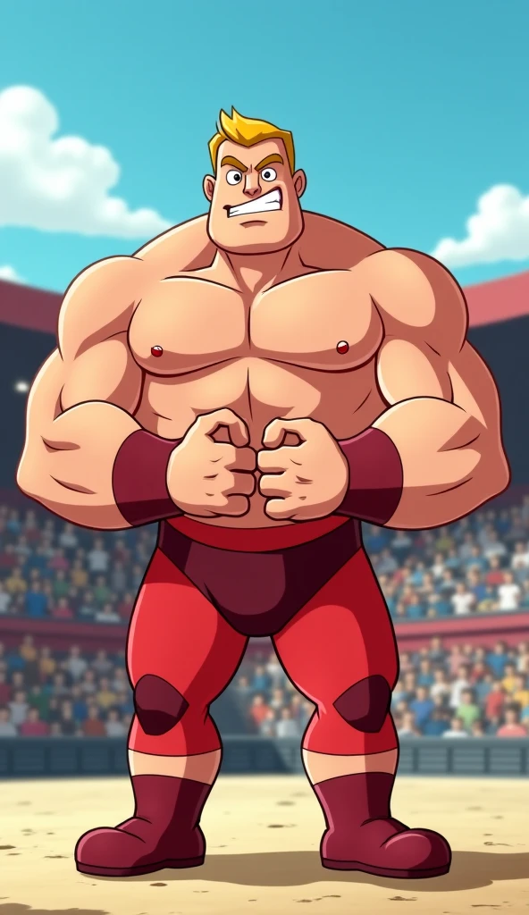 A very attractive young man with very short dark orange hair combed severely back, (hairy) although 4 small strands of hair just a couple of centimeters long fall on his forehead, his skin is tanned in a copper tone and amber eyes (((YELLOW WYES))) ((dark orange eyebrows)). He is shirtless. He is very muscular with broad shoulders, prominent pectorals and very marked abs,  in the bodybuilding competition, on stage with others bodybuilders at his sides of 15 years old (Mexican ethnicity) wearing a thong (metallic color: silver thong)