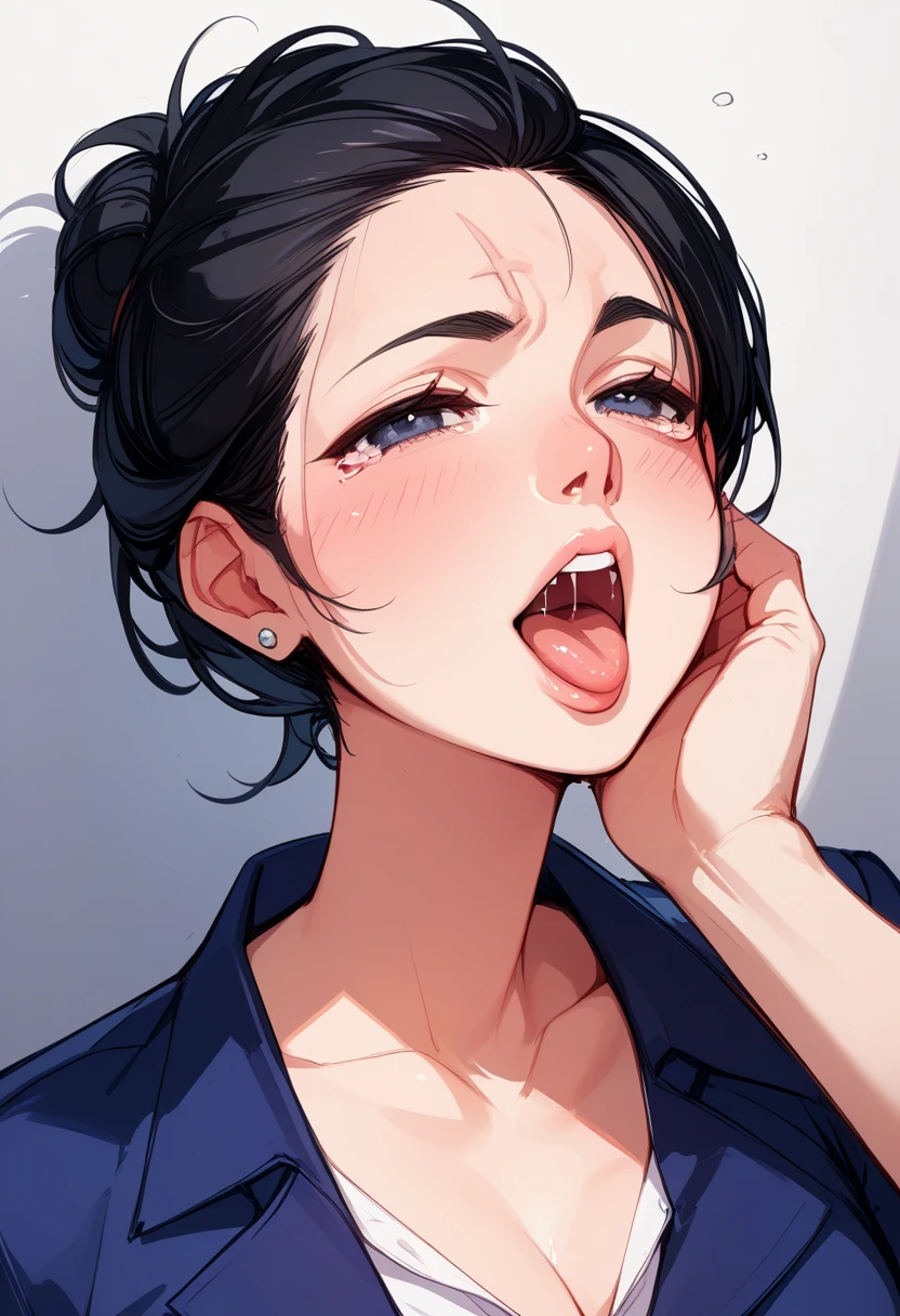intensely, dislike, opening your mouth 