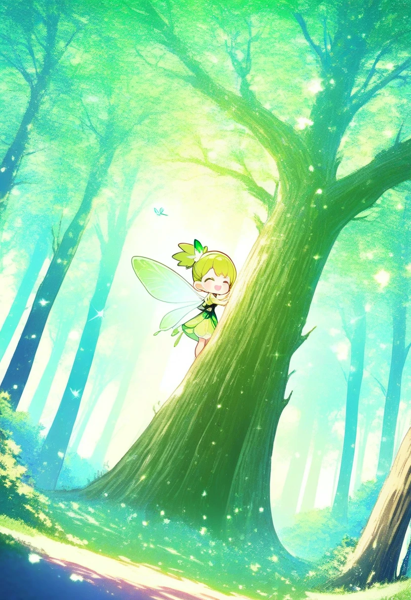<lora:FoxfireForest:1>, masterpiece, a tiny pixie flying in between the treetops, on a dark night, fantasy, ultra highres, beautiful, by FoxfireForest,  <lora:epi_noiseoffset2:0.8>