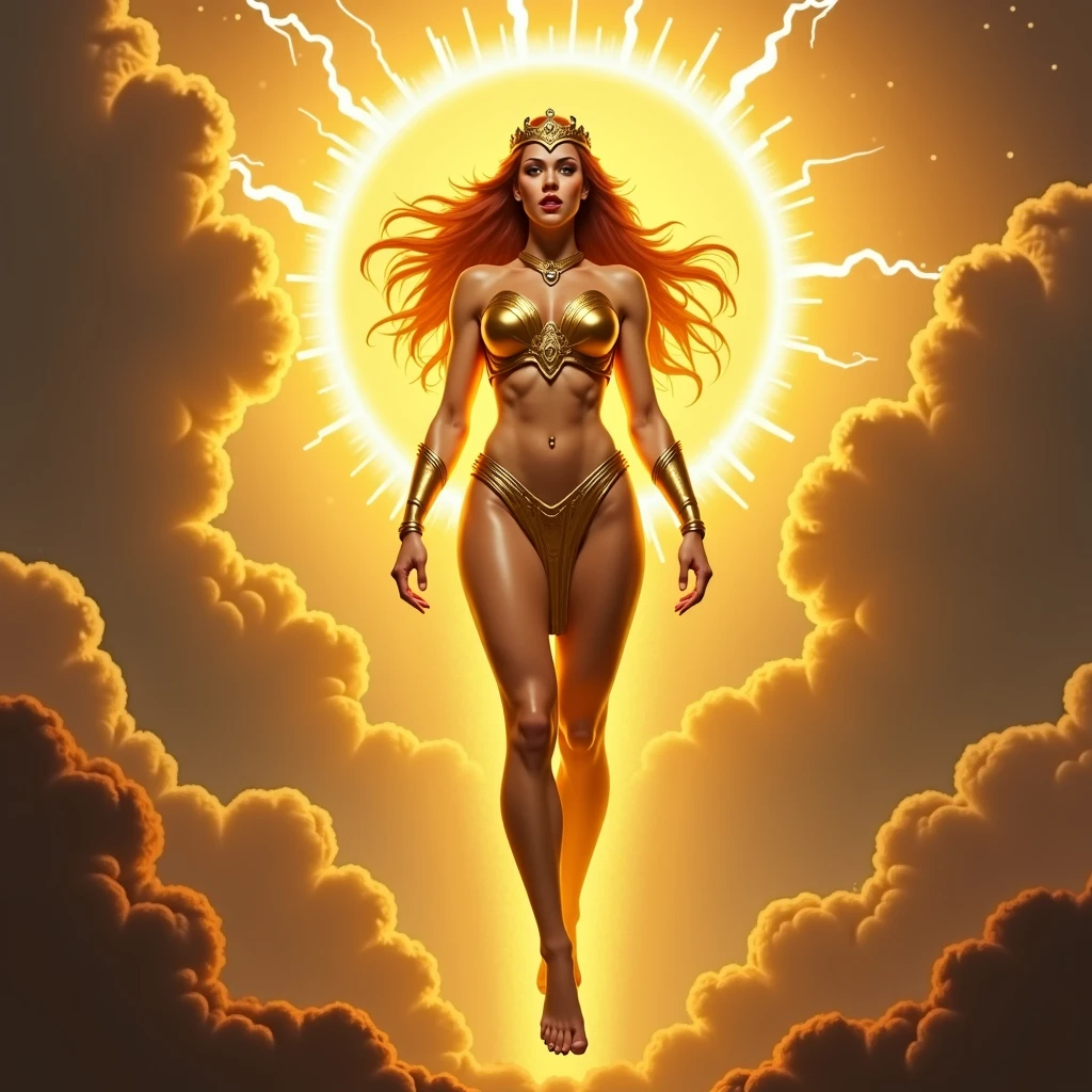 (Hyper Realistic, best quality),16k,(realistic, photo-realistic:1.5), Masterpiece,ultra high res, Stunning, ((35 years old Brazilian Woman:1.4), (Suntan-Skin:1.4), (Athletic_Muscle_Body_ABS_Thighs:1.4), (fleshy luscious lips:1.4), (Sexy Pose with Open Legs and Looking Down on the Space Galaxy:1.4), (Camera View from below, POV Face-Sitting:1.5)), ((Gorgeous Very Long Curly Hair:1.5), (Blonde Hair:1.4)), (Sexy Egyptian Jewels futuristic Armor and Cloak with Intricate Isometric Fluid Galaxy Bioluminescen Effects:1.4), (high detailed skin:1.4), (Cleft_Chin:1.4), (Perfect Face:1.3), (beautiful detailed eyes:1.3), naughty face, looking at viewer, Sexy, full-body,natural lighting, (Film grain, Fujifilm XT3, 8k uhd, dslr, Lens), hollywood lips, wide jaw line, wide lips, narrow beautiful nose, (maximalist photo 16k resolution, intricately detailed, complex, elegant, expansive, fantastica), Cinematic, Hyper-detailed, insane details, Beautifully color graded, Unreal Engine, DOF, Super-Resolution, Megapixel, Cinematic Lightning, Anti-Aliasing, FKAA, TXAA, RTX, SSAO, Post Processing, Post Production, Tone Mapping, CGI, VFX, SFX, Insanely detailed and intricate, Hyper maximalist, Hyper realistic, Volumetric, ultra photoreal, ultra-detailed, intricate details, Super detailed, Full color, Volumetric lightning, HDR, Realistic, Unreal Engine, 16K, Sharp focus, octane render