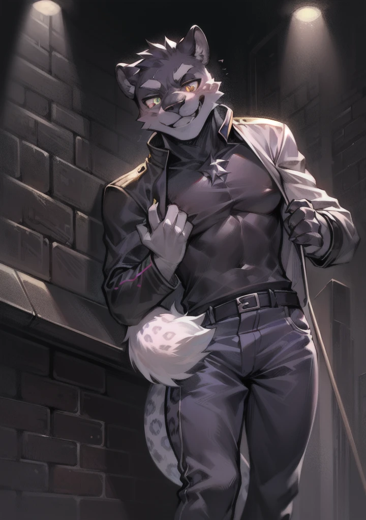 Anime characters with cat-like faces and leather jackets, commission for high resolution, full body commission for, an anthropomorphic cyberpunk fox, fursona furry art commission, very very beautiful furry art, an anthro wolf, oc commission, fursona wearing stylish clothes, fursona art, fursona commission, POV furry art, anthropomorphic wolf male