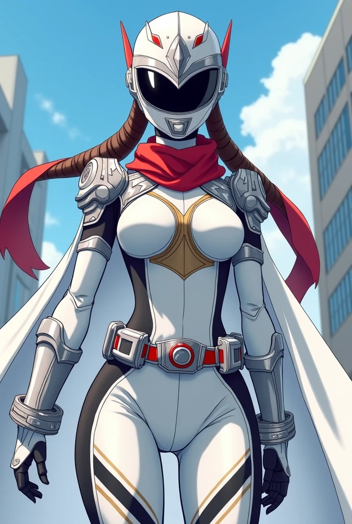 (NSFW:0.8), a cartoon anime style, toonish, back view,
butt, pretty, Generate a female mecha space ranger soldier character with a strong and heroic appearance, (futuristic armor suit:1.5), (determined expression:2), (energy sword on hip:1.3). Use the color scheme of metallic pink and white for his armor suit. Emphasize the dynamic pose and the presence of stars and galaxies in the background to enhance the sense of space adventure.