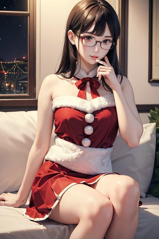 Fine、(The best illustrations)、8k UHD resolution、intricate-detail、top-quality、realisitic、ultra-detailliert、The best lighting、Best Shadows、Soft lighting、Ulutra HD、Ultra-realistic、Tindall Effect、Photorealsitic、(High Detail Skins:1.2)、 (Intricate details, makeup, pureerosface_v1:0.5), (Detailed beautiful delicate face, Detailed beautiful delicate eyes, A perfectly proportioned face, High detailed skin, Detailed skin, best ratio four finger and one thumb, arms below breasts, Tattoo with a red glow under the stomach、Awesome awesome, wide hips, smooth midriff, skiny and thin, __Fashion__, __hair__:1.25)、Digital SLR、 absurd realistic work: 1.3), (max resolution: 1.2), (Ultra HDTV: 1.2), cinematric light, Detailed eyes and skin, detailed facial features, , (Sharp Focus: 1.2), (Focus on Face:1.2),Perfect Style, Beautiful face, acurate, Anatomically correct, ノ Highly detailed facial and skin texture, Detailed eyes, Double eyelids, Thin eyebrows, Glitter Eyeliner: 1 Natural cheeks, Glossy skin, Fair skin: 1.2, (Glossy lips: 1.4),(Shy look: 1.2),Highly detailed facial and skin texture, Detailed eyes, Double eyelids, Natural cheeks, shiny lips: 1.4,Exposed cleavage、Bewitching。a 、Seductive、Chest emphasis、((((Huge glasses, Otaku Glasses, thick glasses, Round glasses)))),The long-haired、Braid hair、Ponytail distortion、, Ponytail with a bow tied at the back of the hair, huge solemn expression、Body Up、Big breasts emphasis, Super tight breasts, Breast augmentation surgery, The breasts are very big and round and round,Toned waist、 Meet beautiful girls, Look at the girl's body, In the Dark、Bat Wings,(Devil's Tail)、(詳細な不気味Background:0.8)、Long grey hair,emits eerie demonic flames,Contour light,green flash particles, magia、火炎magia、Flares up violently、swirling explosion, angelic halo, golden and orange spark dazzling around, Dramatic composition details), radiant light, Powerful light area, (magiaのシンボルが鎧に輝きます:1.3), (magiaの魔力が彼女の周囲に渦巻いていた:1.3), Long white hair waving in the wind in every detail, (intense expression:1.1), (Its light is、Highlighting her dominance and rebirth behind the scenes:1.4), (Wisdom and Rebirth:1.2), (Strong stance:1.2), (Overwhelming mystical power:1.2), (Sparkling sweat:1.1),(The contrast between silver and gold:1.3),elegant glitter dark&mysterious version, Super beautiful glowing eyes、Looking at the snow-covered amusement park, Young woman in Santa Claus costume standing with legs apart, married woman, A MILF, Mature, huge stunning goddess shot, goddess of Japan, the extremely hot and sexy, powerful and huge, jaw dropping beauty, goddess of Japan, very Bigger breasts, Big ass, ((Santa Claus miniskirt costume and hat)), (Wearing:red mini dress trimmed with white fur, Thick black belt, Long Red Leather Boots), (thigh visible), (lean forward and look at you), (Fireworks go off at the amusement park at night), In the snow, (Background: Night city decorated with Christmas illuminations), Animal characters are dancing in the background,