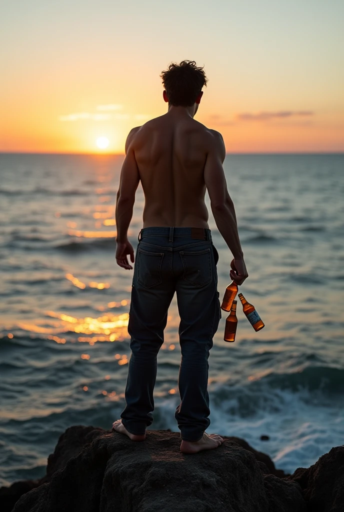 beach,Sunset,drunkard, Heqiang