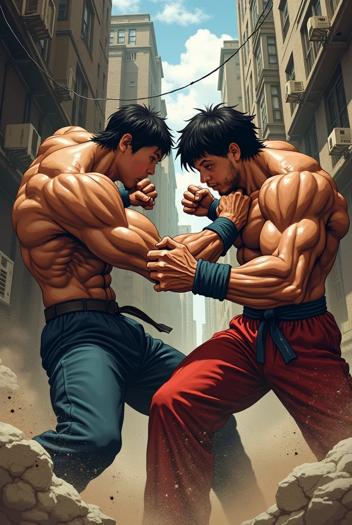 Jonggun vs Lee Jihoon from Manhwa Lookism