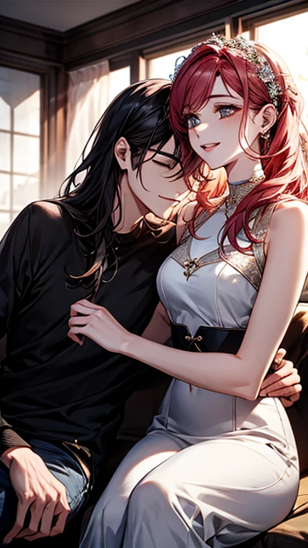 1 couple,1boy,1girl,20-year-old,Illustration of girl manga style,Indulgent atmosphere,romance,fantasy,beautiful,romantic