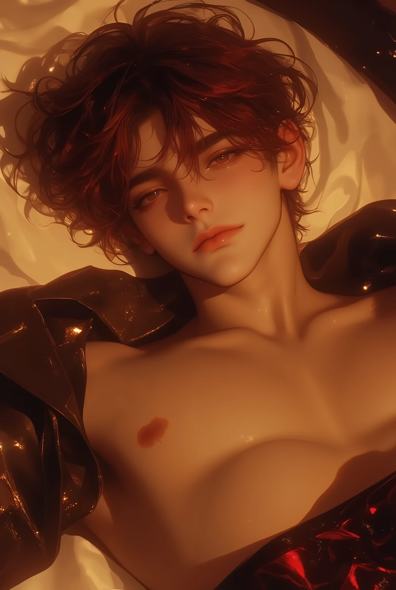 ((highest quality)),NSFW,((photo-realistic)),((Unorganized resolution,ultra high resolution,very detailed)),whole body,(armpit hair:1.3),((cry)),(shout:1.4),1 girl,(beautiful japanese girl),(mature woman),(brown eyes:1.2),(beautiful and fine eyes),((Futanari)),((normal penis)),(cumshot:1.2),(Sweat:1.2),(full nude:1.4),(pubic hair:1.4),(spread your legs),(dark room),thick eyebrows,droopy eyes,straight eyebrows,Falling eyebrows,(plump lips:1.3),(glossy lips),Lipstick,((blush)),,(tall body),(muscular:1.2),muscular腕,muscular legs,(wide forehead),Braid,perfect anatomy,(flat chest:1.4),medium black hair,(straight hair),(very detailed face),(candle:1.2),(the wind is strong)