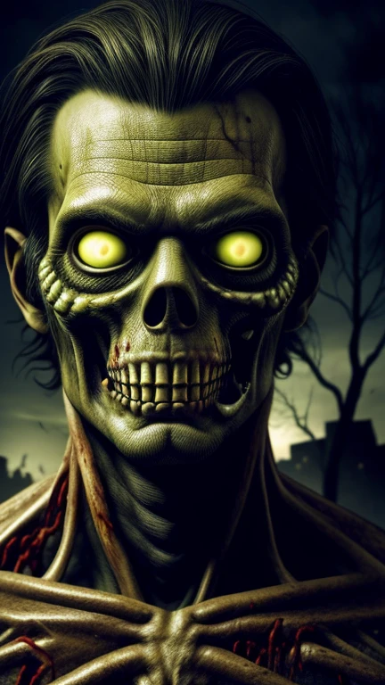 Realistic decomposed mario zombie