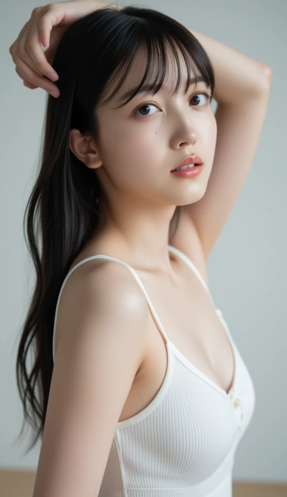 beautiful woman, ((38 years old.:1.5)), (beautiful straight light brown long hair:1.7), ((asymmetrical bangs)), ((Scared:1.5)), ((frightened:1.5)), (orgasm:1.5), ((mother has a flat chest:1.5)), beautiful, I wear clothes, ((very small mole on her left cheek:1.2)), BREAK ((night walk)), BREAK ((small breast:1.5)), ((flat chest:1.8)), BREAK ((looking at viewer:1.5)), ((look into the viewer's eyes:1.5)), (top-quality, 16K, ​masterpiece:1.3), top quality, masterpiece, high resolution, photorealistic, (raw photo), live shooting, 16k wallpaper, perfection, professional lighting, very detailed, fine details, Hyperrealism, hyper realistic, realistic, japanese, (super detailed), (Photorealsitic:1.5), high-level image quality, very detailed, depth of field, (most beautiful), (dramatic lighting:1.2), (cinematic lighting:1.2), ambient lighting, (front lighting:1.2), highest precision, detailed fingers, detailed hands, detailed eyes, detailed skin texture, textured skin, realistic smooth soft skin, (perfect body proportion), (seductive emotion:1.3), (soft and plump thighs:1.2), (short torso:1.5), detailed face, detailed finger, clear eyes, gentle eyes, accurately drawn arms, accurate and perfect human anatomy, white and soft thighs, realistic smooth soft skin,