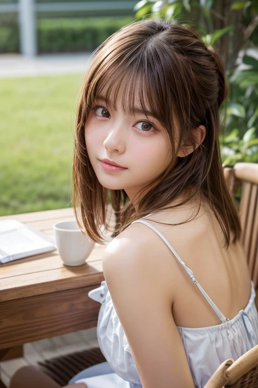 (masterpiece), Very realistic, her cheeks turn red、 Horizontal, drooping eyes、Non-NSFW, (Perfect Anatomy), 8k resolution, wonderful, elegant, Hyperrealism, Approaching perfection, dynamic, Very detailedな, Smooth, 超High resolution, Alchemy Smooth upscaled images ,HD resolution, High Quality Boost, Contrast Boost, Professional alchemy、Oversized camouflage pants、Military Pants、The upper body is a tight white tank top.、Expressionless、美しいJapanese people women、cute、Small breasts、university student、22 years old、Hair tied up、1people、Very beautiful Japanese idol portraits、RAW Photos,Highest quality、Genuine、Very delicate and beautiful,Very detailed,2k wallpaper,wonderful,In detail,Highly detailed CG Unity 8K wallpapers,Very detailed,High resolution,Soft Light,Beautiful detailed,Very detailed eyes and face,Beautiful and sophisticated nose,Beautiful and beautiful eyes,Cinema Lighting,(Simple light color background:1.3)、Complete Anatomy、Slender body、Small breasts、Old Nordic cafe、Lots of houseplants、 Morning sunlight filtering through the trees、Drink coffee、Hair tied up、sit cross-legged on a chair、Concrete wall、((Agave on the table))、美しいJapanese people women、Perfect dynamic composition、Tilt your head、Model body type、 masterpiece、Highest quality、超High resolution、Ultra-high resolution photos、Smooth upscaled images 、HD resolution,、High Quality Boost,、Contrast Boost、Hyperrealism、Super fine、8k、elegant、 １people、Japanese people women、美しいJapanese people women、Ultra detailed face,、Captivating smile、cute、White skin、Fair skinの美しい肌、Brown eyes、Beautiful symmetrical face、Small face、Age 25、Beautiful black hair、 Beautiful small breasts、Skin between genuine people、Perfect figure、Perfect Anatomy&#39;s Body Type、whole body photos、Detailed and realistic people bodies、Detailed and realistic skin、Realistic face in every detail、Detailed and realistic eyes、Detailed and realistic lips、Detailed and realistic teeth、Detailed and realistic ears、Detailed and realistic hair、Beautiful Hands、Realistic feet down to the last detail、Realistic breasts down to the last detail、Realistic areola down to the last detail、Realistic nipples down to the last detail、Realistic female genitalia down to the smallest detail、Realistic vagina down to the last detail、Detailed and realistic clitoris、Realistic anus down to the last detail、Thick pubic hair with realistic detail、whole body、whole bodywhite skin、Fair skin、Check and fix the skeleton、Pubic hair is thick、Thick pubic hair、 Completely naked、urination、Pleasant expression、Blushing cheeks and an ecstatic expression, Leaking urine、A sex toy is inserted into the anus、Put your arms behind your back、Open your mouth、 Scandinavian-style cafe、Scandinavian interior、Wooden table、Surrounded by plants、Concrete wall