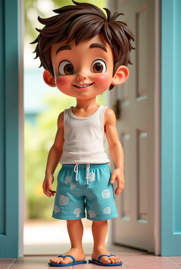 A surprised child cartoon Disney style image