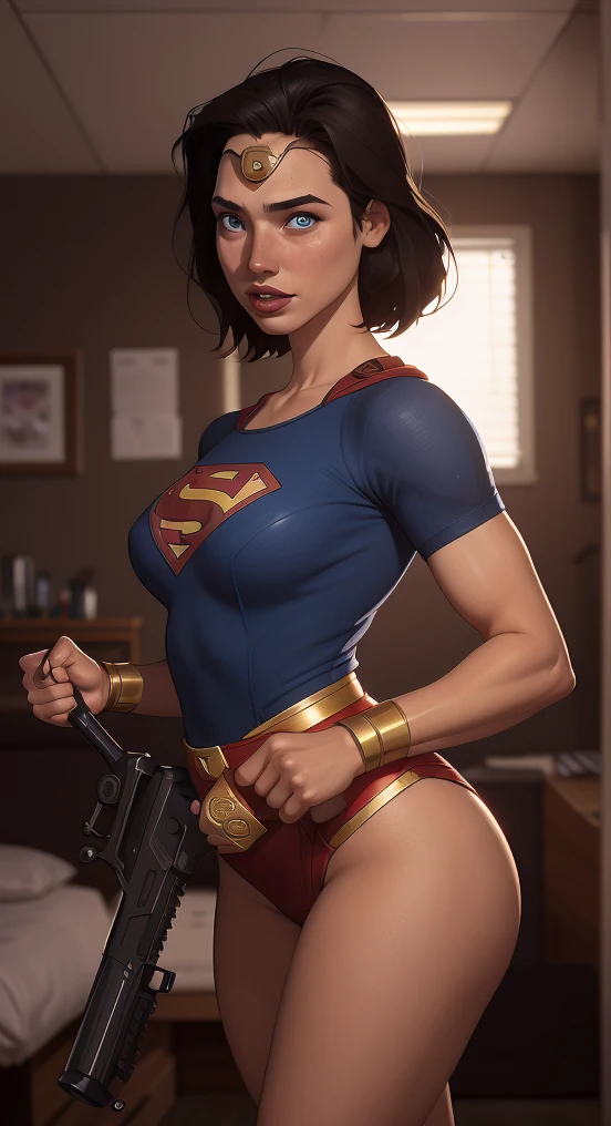 girl,teen, short hair, marvels captain america costume, shield, ?????, ???????, exposed breasts, ????? breasts,vibrant appearance, creative behavior, imaginative, sensual, spontaneous, highest quality, skin texture, intricate details, (cinematic lighting), RAW photo, 8k