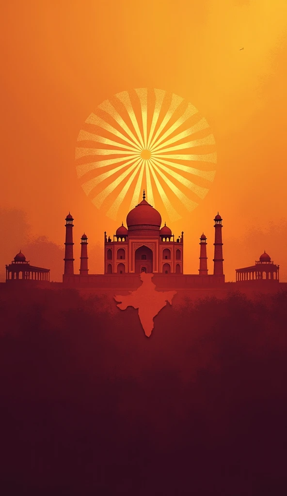 Poster for a poster making competition on Indian Independence day with no man
