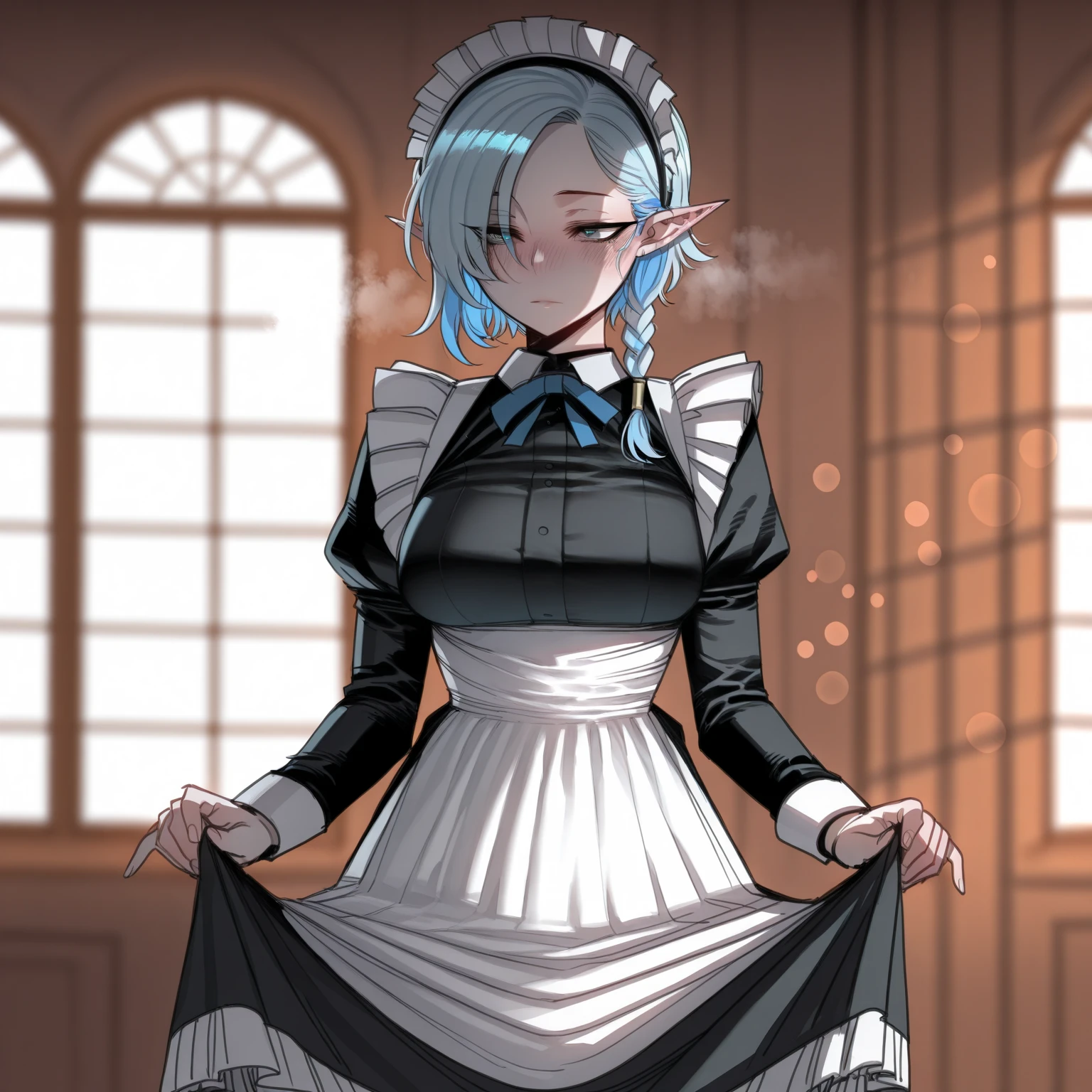 masterpiece, best quality,((loli)),((little girl)),(((kafuu chino))),blue eyes,((blush)), ((tears)), ((shy)),((gag)),((wedding_dress)),((frilled socks)), ((((mary janes)))),((((arms_behind_back)))),((bondage)),((shibari)),