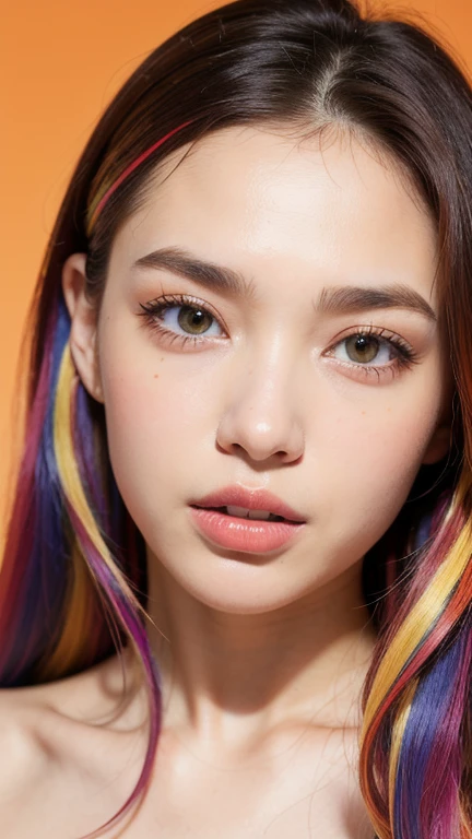 Masterpiece), (Best Quality), (Super Detail), (disheveled Hair), (Illustration), (One Girl), (Fashionable Clothes), Standing, Fashion Model, Beholder, (Interview), (Simple Background), Finely Beautiful Eyes, Delicate Beautiful Face, Floating, (High Saturation), (Colorful Splash), Colorful Bubble, (Shine), Focus on the Face, Ponytail, Light Blue Hair, Bangs, Hair Rings, Floating Flowers, Floating Hairs, (Shining), Best Lighting, Best Shadows