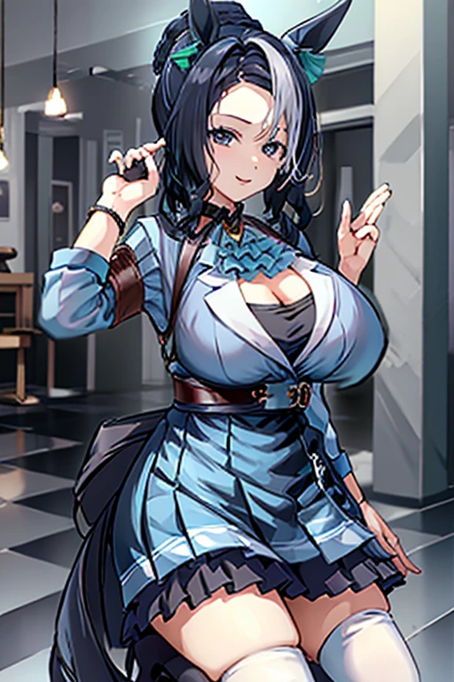 (((complete anatomy, Super Detail Skins))), 1 girl, Japanese, Police Girl, glowing skin, big bust:0.5, looking far away, look up, Temptation,
beautiful hair, beautiful face, beautiful and delicate eyes, (long hair:1.5, side ponytail:1.7), blond hair, forehead, hair between eyes, red eyes,
beautiful collarbone, beautiful body, beautiful breasts, beautiful thighs, beautiful bridge, baby face, moles under the eyes,
((police uniform, Light blue short-sleeved shirt, navy tie, high waist miniskirt), belt, white gloves, police hat, handcuffs), Seductive thighs,
(((Bewitching smile, Temptation, targeting the viewer, cynical expression, eyes of madness, Crazy Eyes))),
(beautiful scenery),
8k, top quality, masterpiece:1.2, very detailed), (realistic, photorealistic:1.2), beautiful picture, movie lights,