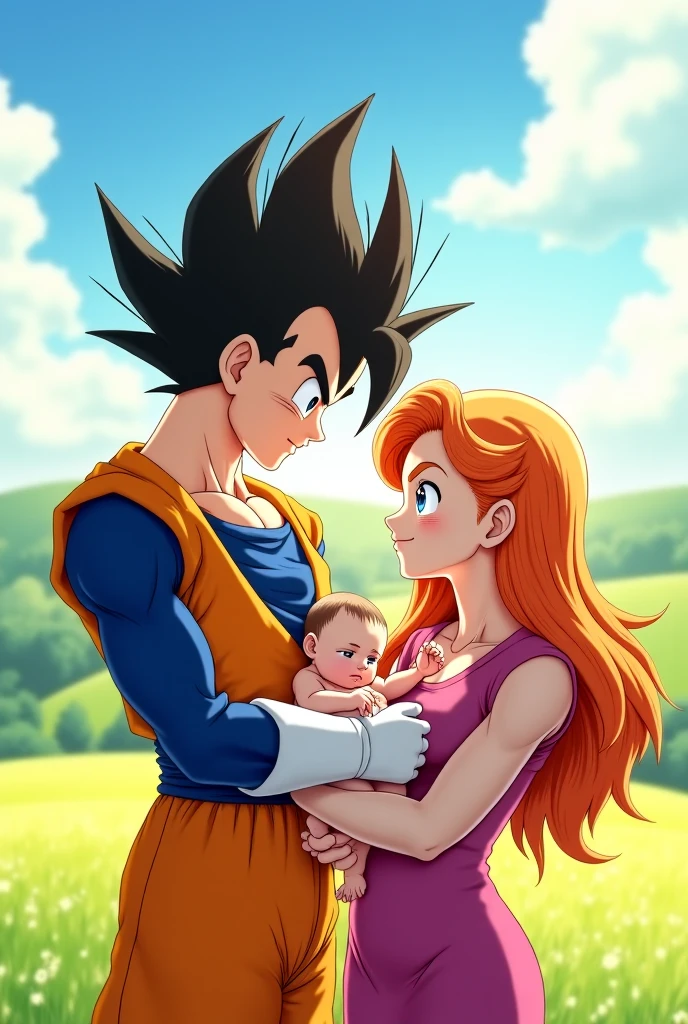 Son goten hugging rías gremory big breast