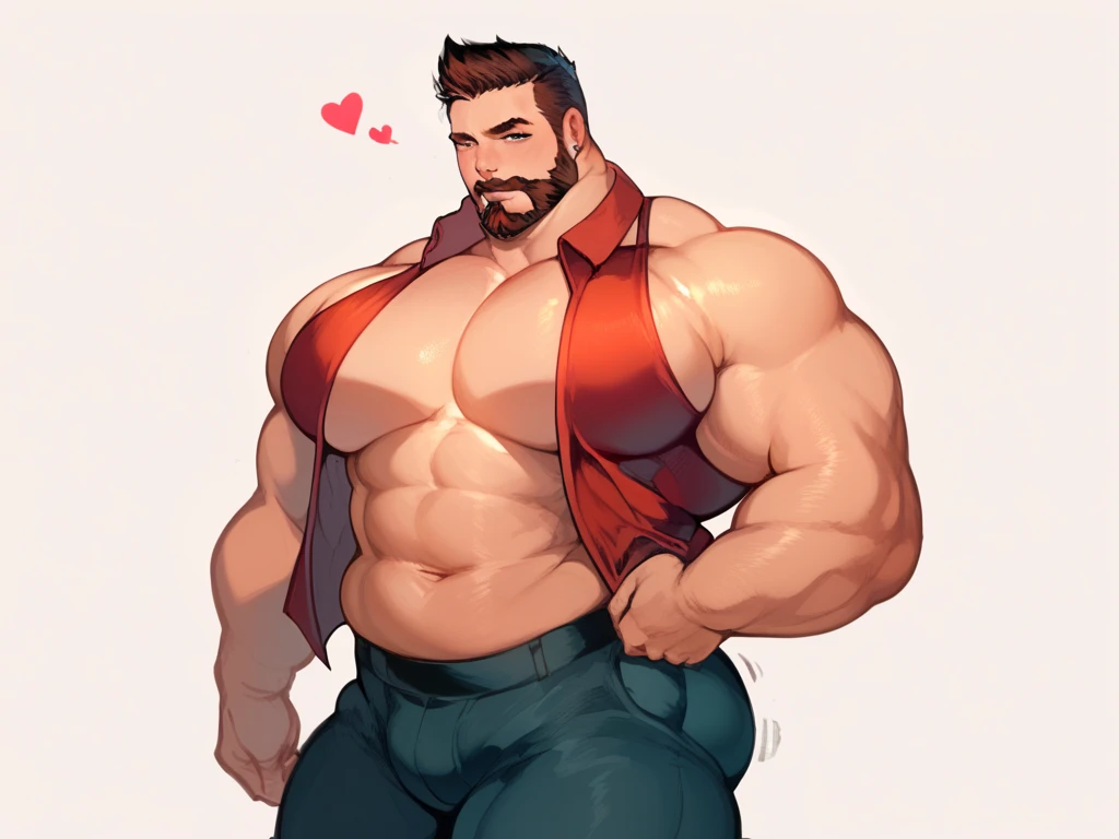 Hombre musculoso mostrando el trasero