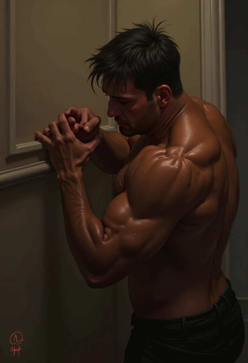 Muscle penis tied up boy